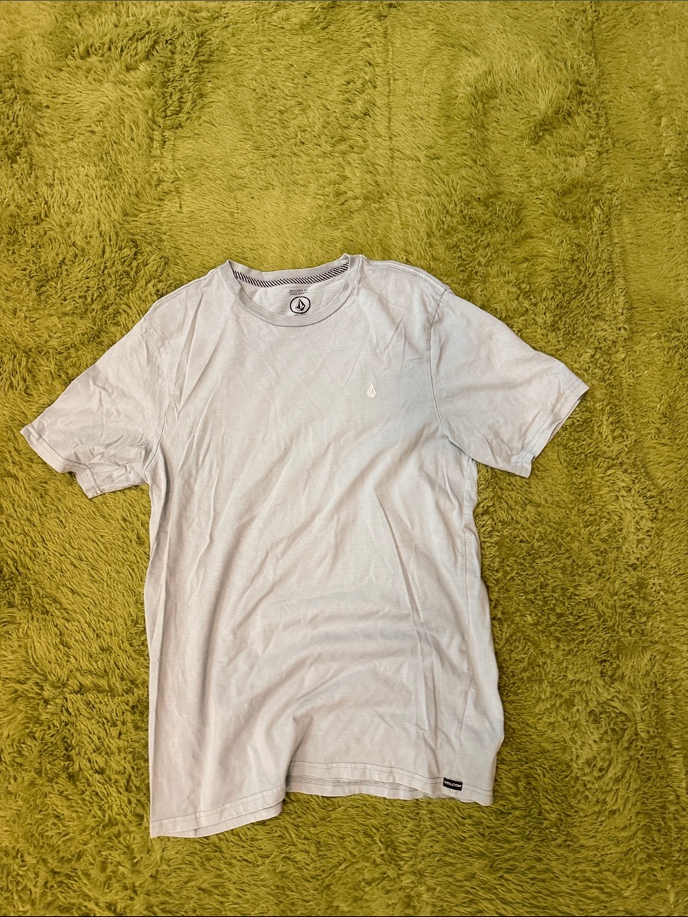 Volcom Light Gray Short Sleeve Logo Tee